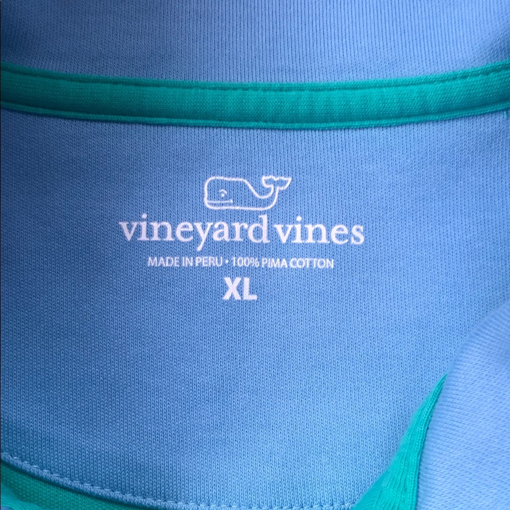 Vineyard Vines Quarter-Zip Women’s Shirt Sweatshirt Pima Cotton Size XL - Picture 3 of 10